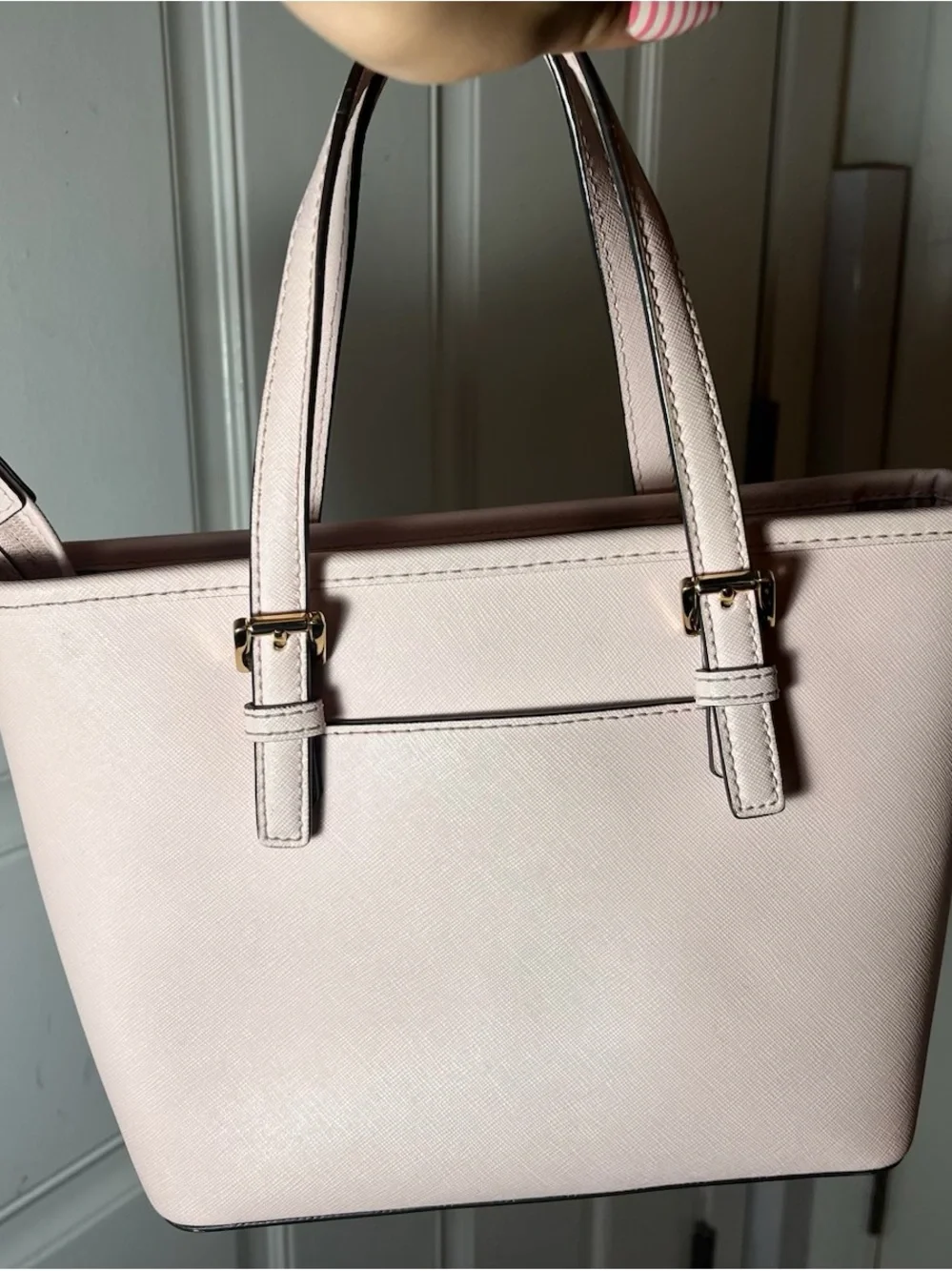 Michael Kors Light Pink Tote with Gold Hardware
